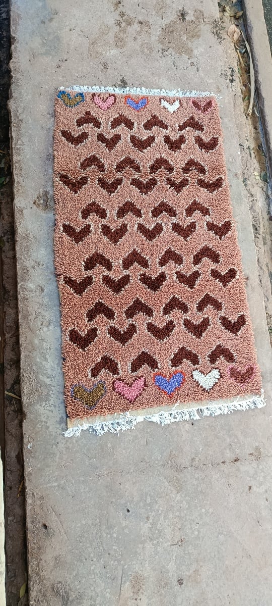  A rug  Red, Pink Morocco