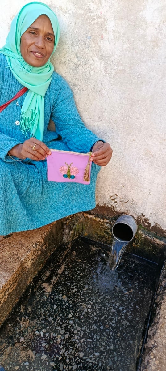  Money Bag  Purple, Blue Morocco