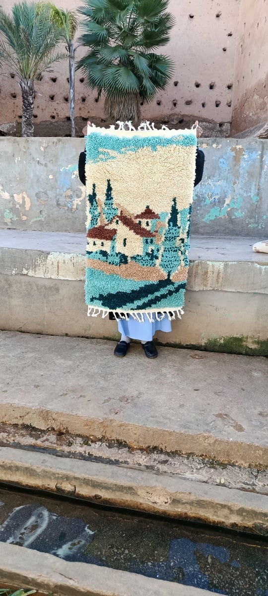  A rug  Colored Morocco