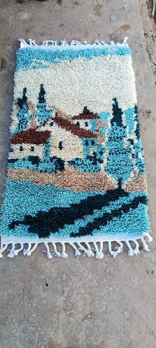  A rug  Colored Morocco