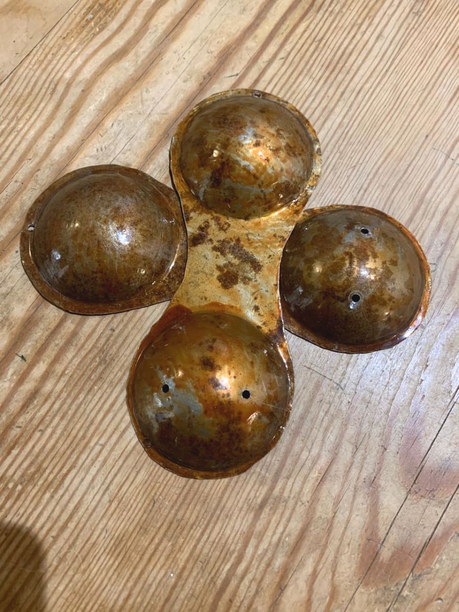  handmade metal sculpture Metal rod Brown Morocco