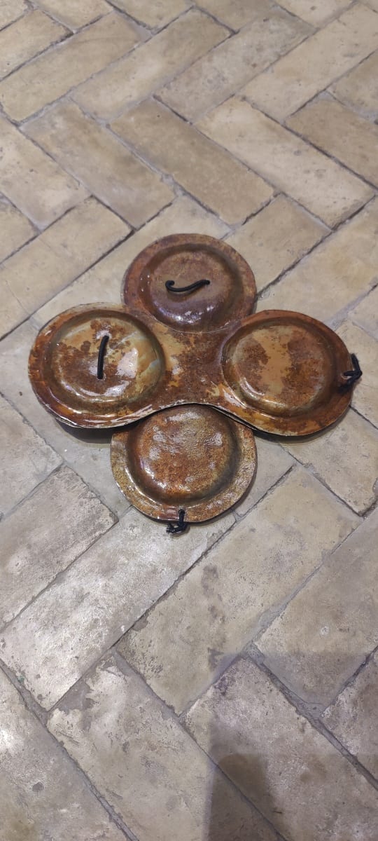  handmade metal sculpture Metal rod Brown Morocco