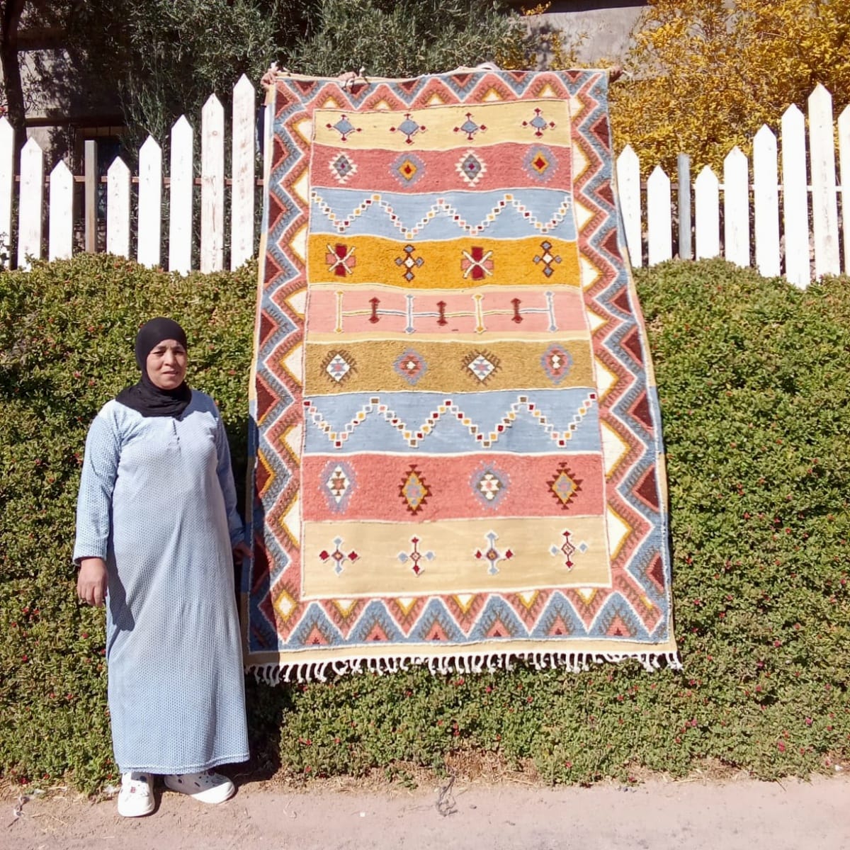 Flatweave and Pileknot rug
