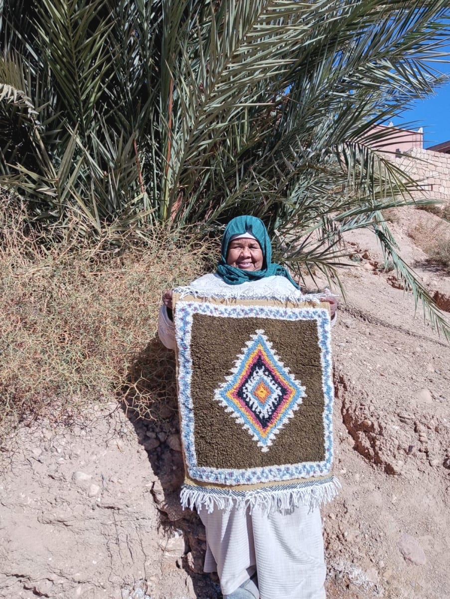  Zerbya Natural Wool Colored Morocco