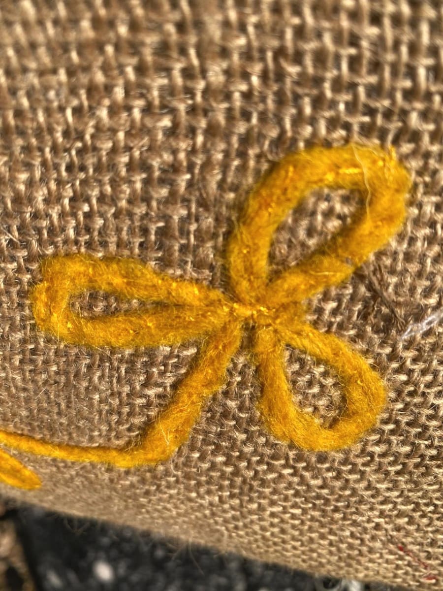  Emboidered wallet  Yellow, Brown Morocco