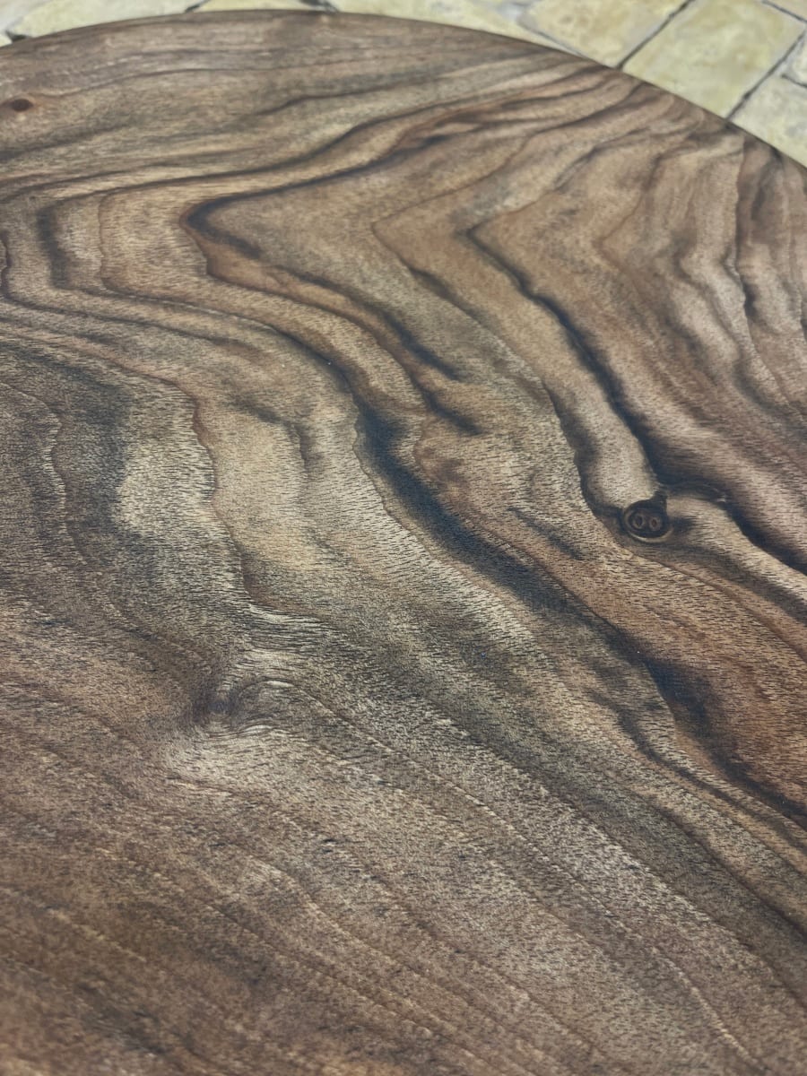  Hand Carved Bowl Walnut Wood Brown Morocco