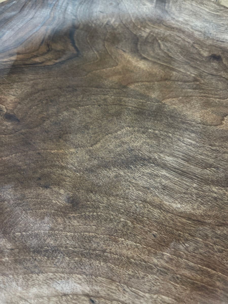  Hand Carved Bowl Walnut Wood Brown Morocco