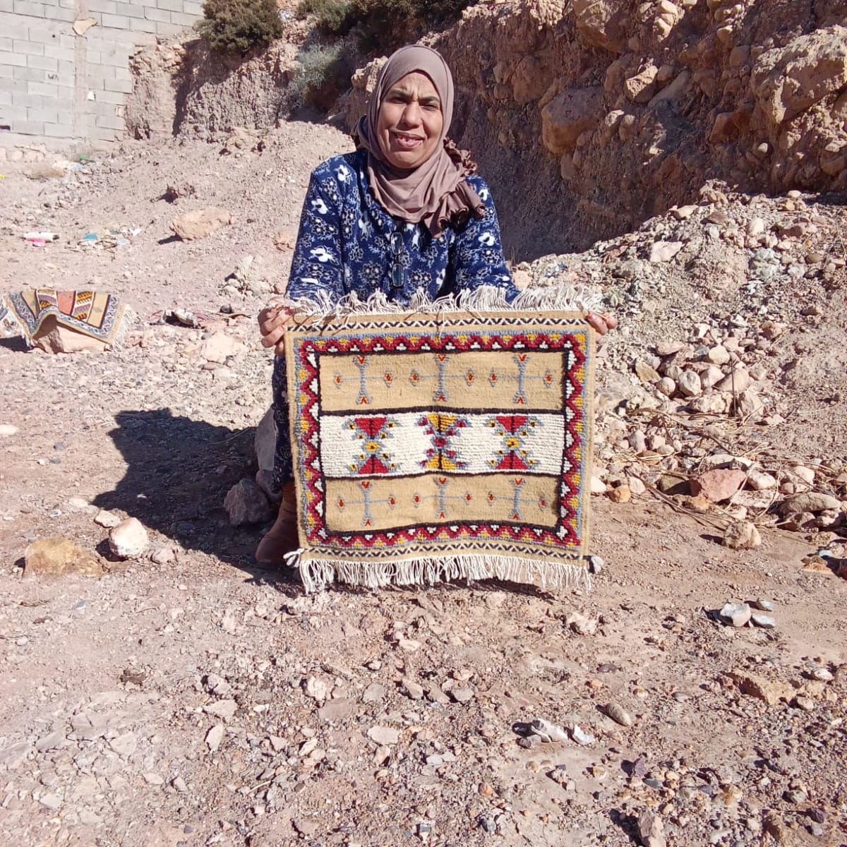 Flatweave and Pileknot rug