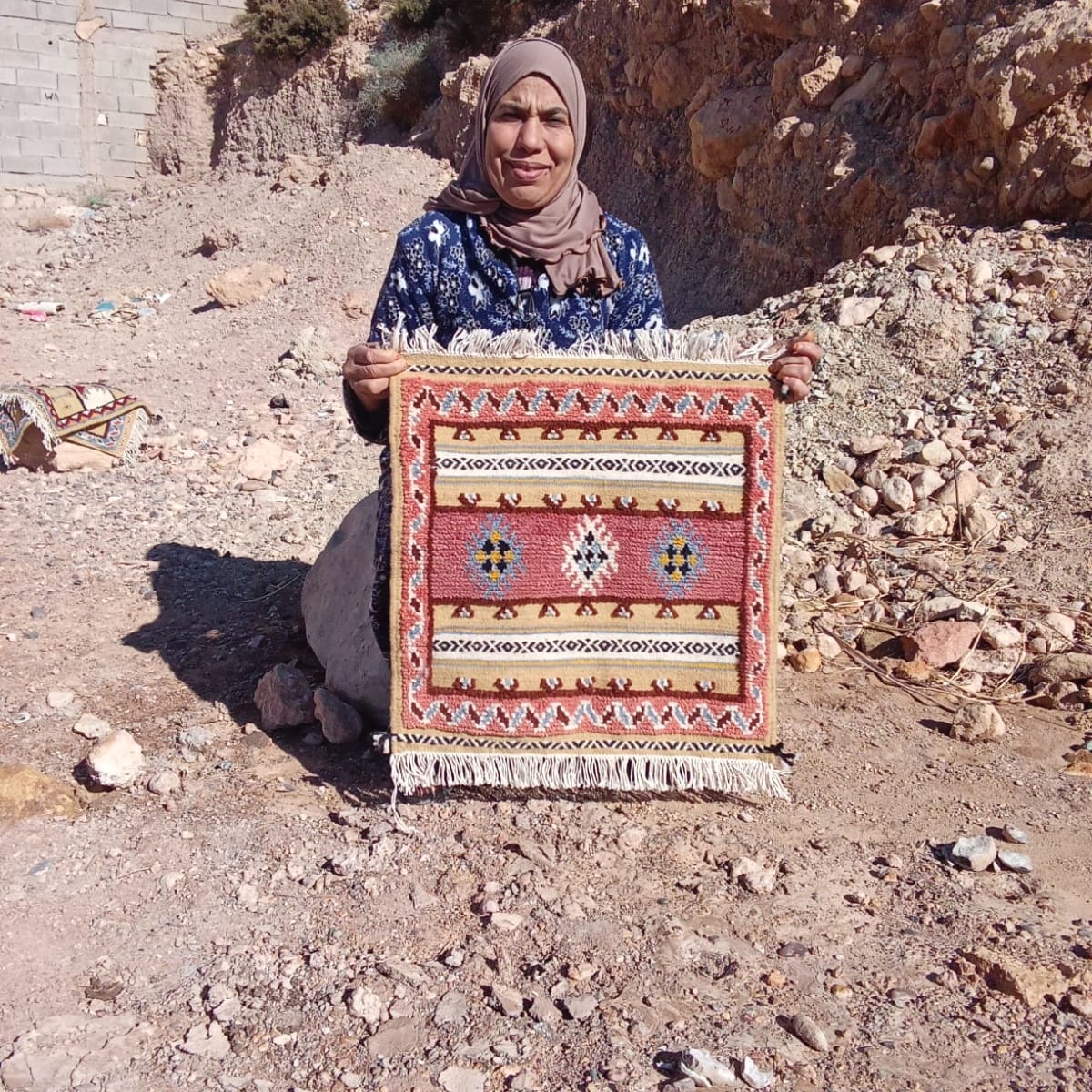Flatweave and Pileknot rug