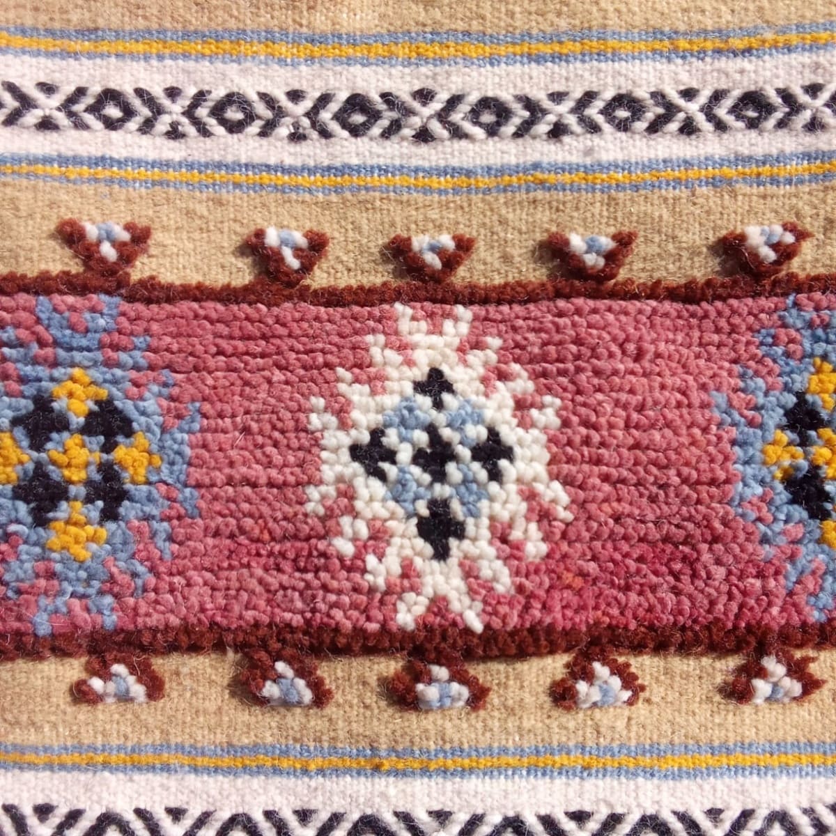 Flatweave and Pileknot rug