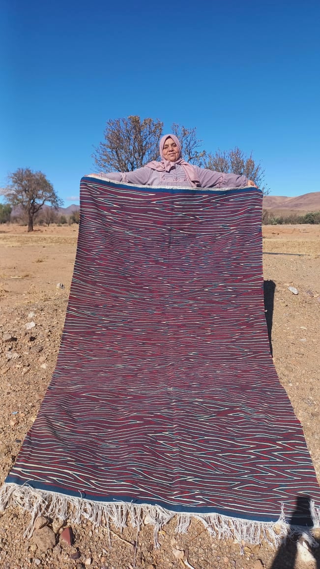 Handmade Moroccan Flatweave Rug