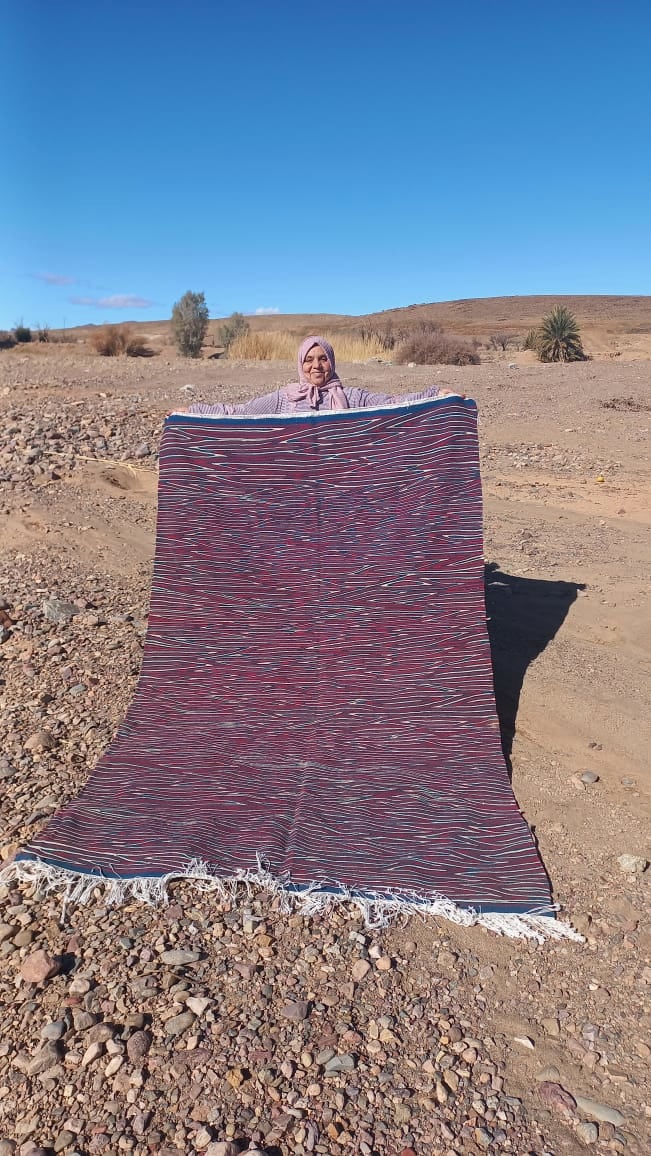 Handmade Moroccan Flatweave Rug