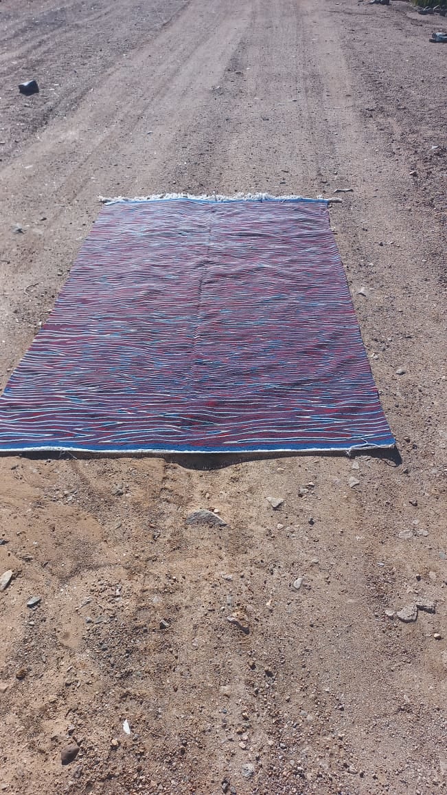 Handmade Moroccan Flatweave Rug