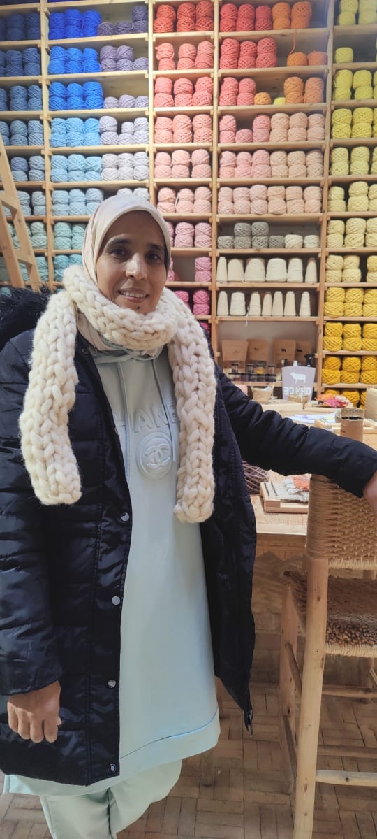  Handmade Wool Poncho Tadout - Wool White Morocco