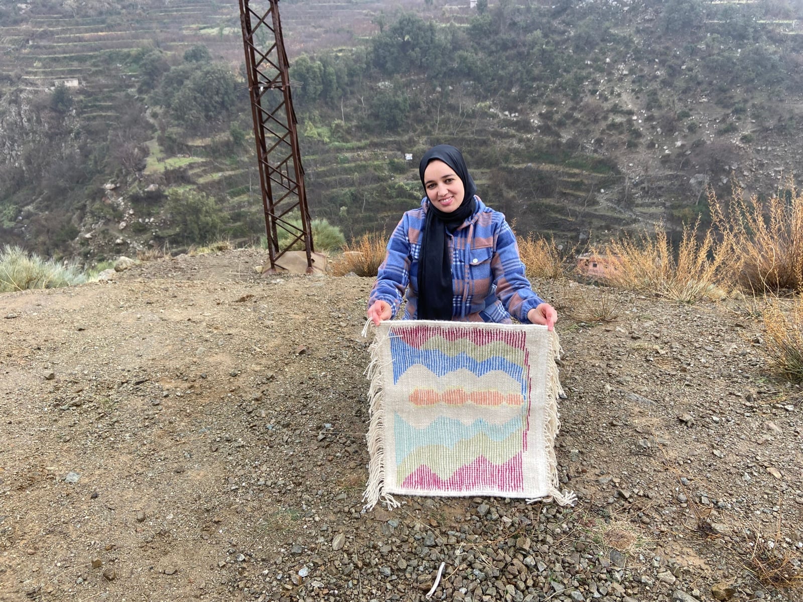 Handmade pileknot rug