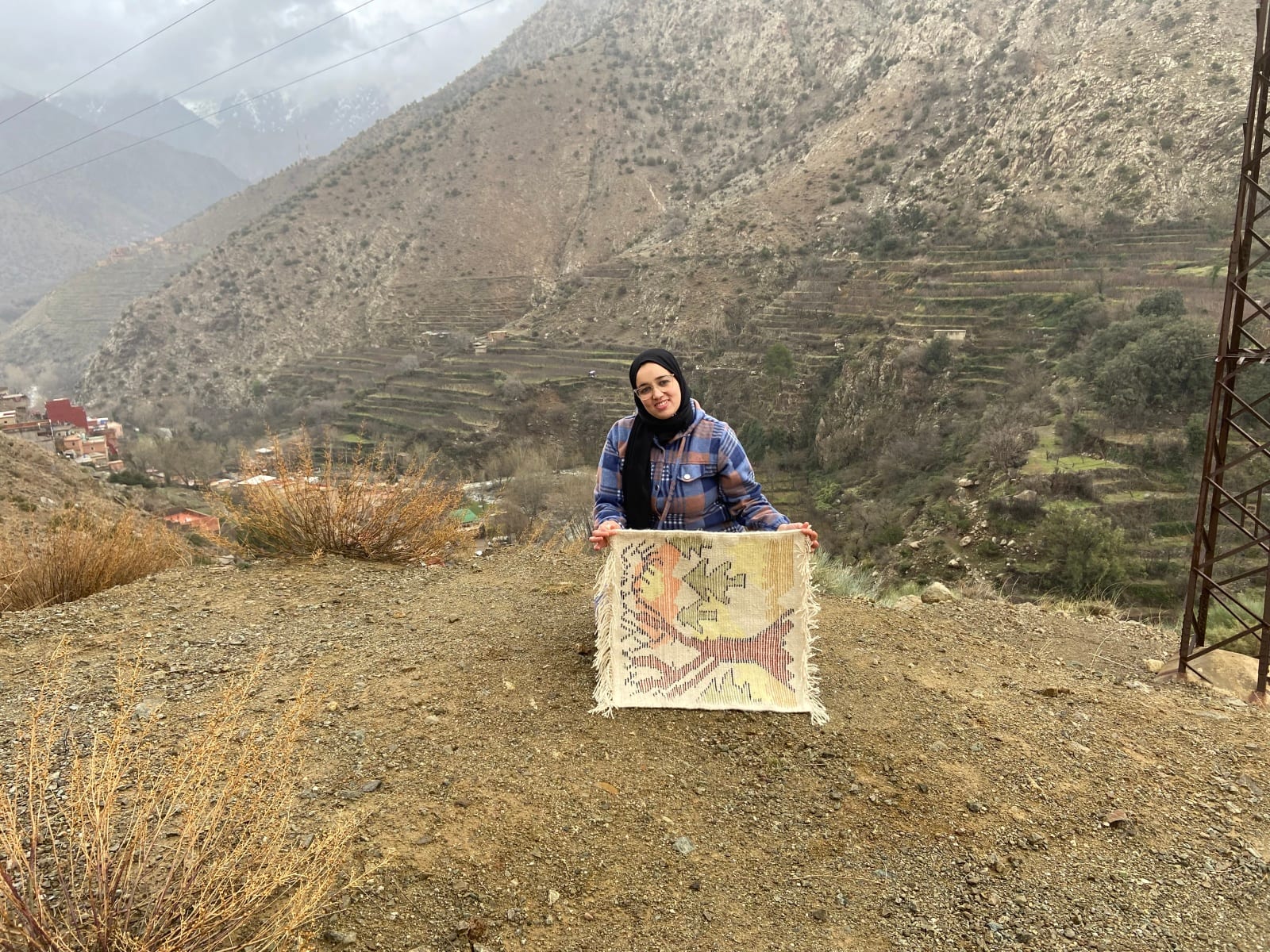 Handmade pileknot rug