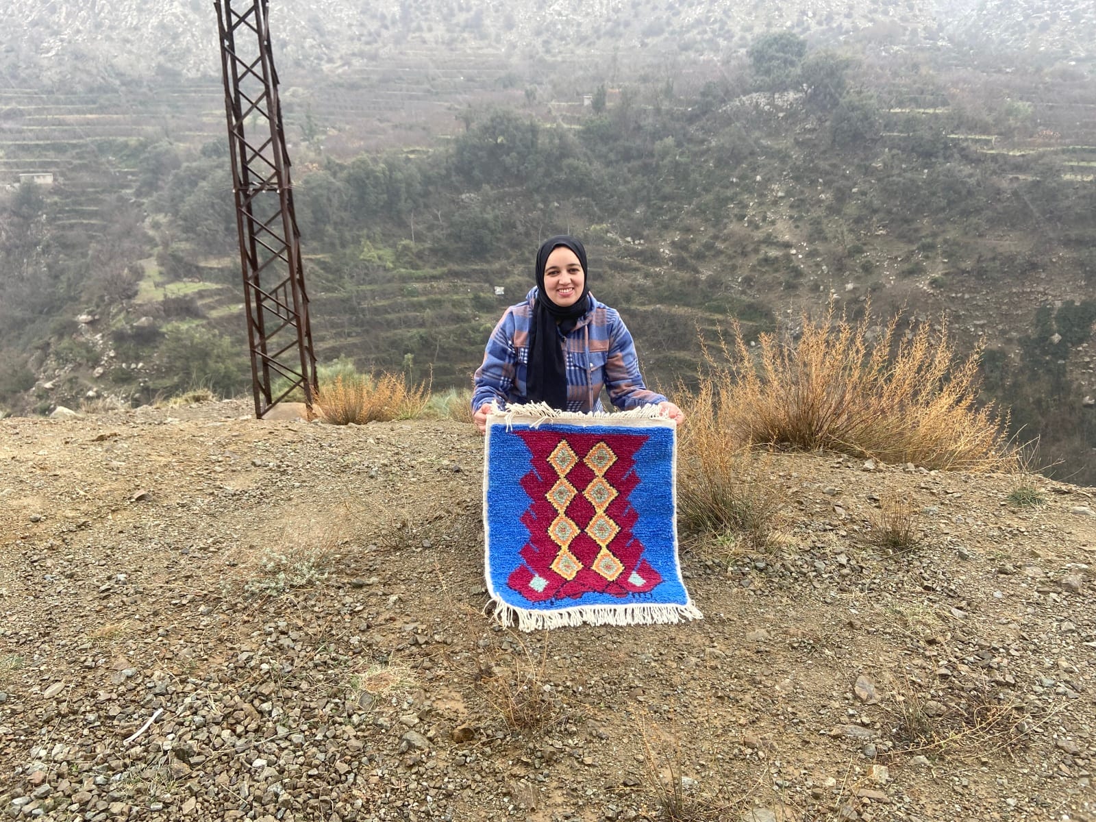 Handmade pileknot rug