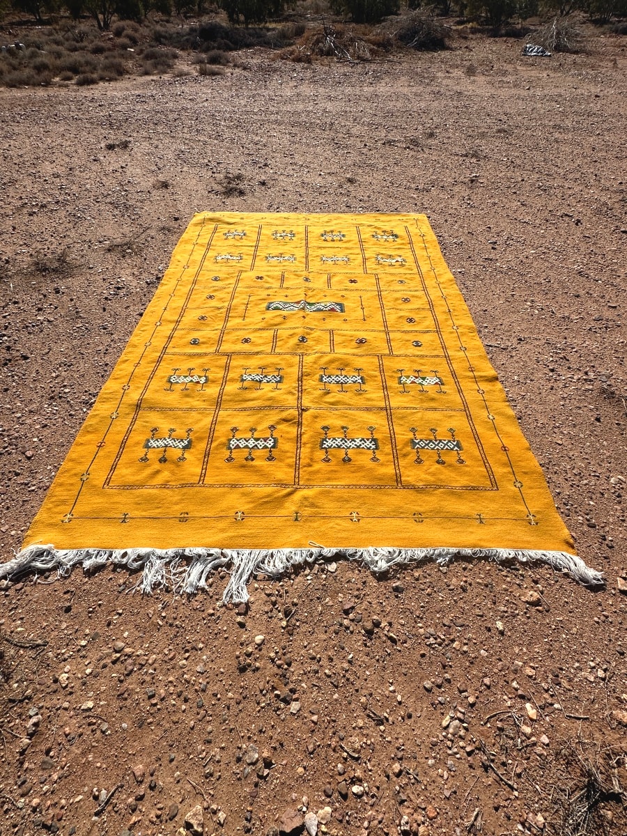Handmade Moroccan Flatweave Rug