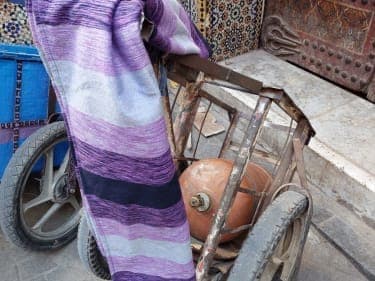  Scarf Wool  and  polyster Purple, Pink Morocco