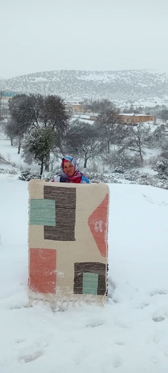  Beni Ourain rug  Colored Morocco