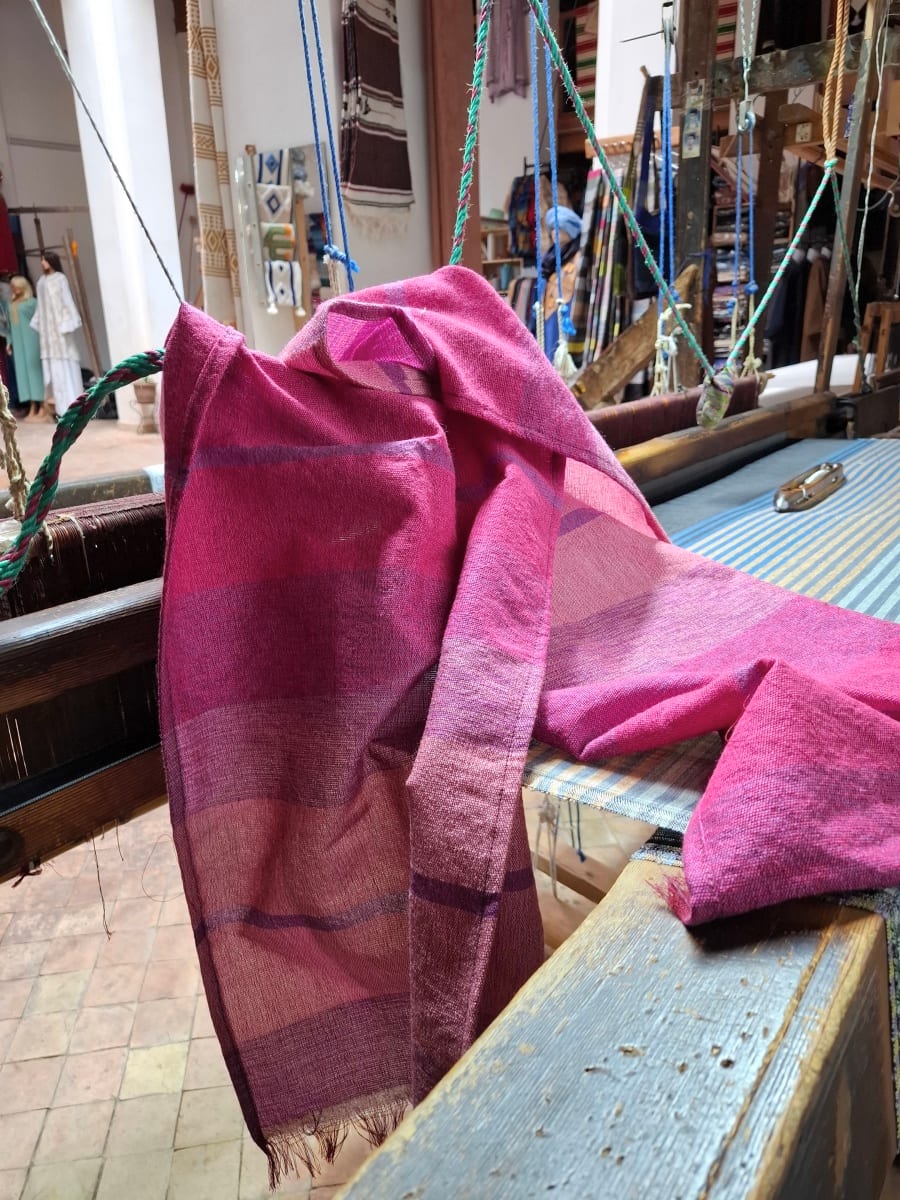  Scarf Wool  and  polyster Red, Pink Morocco