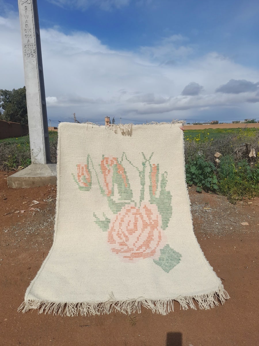  Rug   and  Red, Pink Morocco