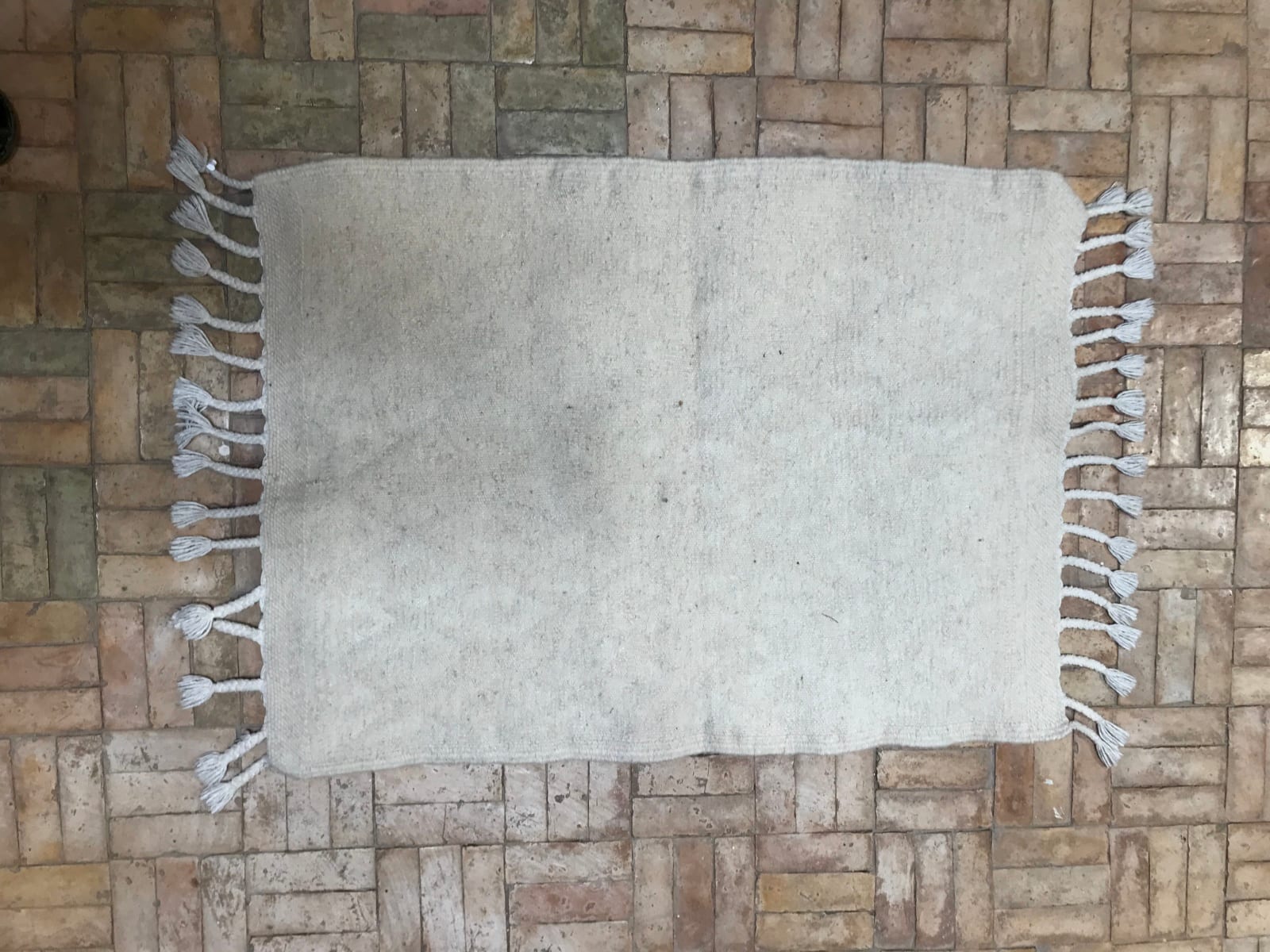  Pileknot Rug Cotton warp White Morocco