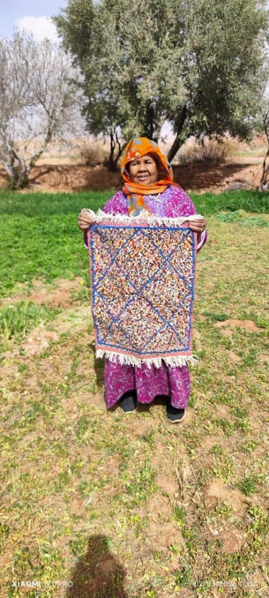  Zerbya Natural Wool Colored Morocco