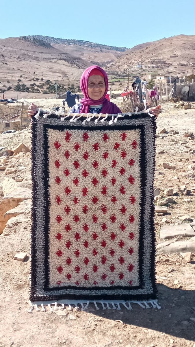  Beni Ourain rug  Colored Morocco