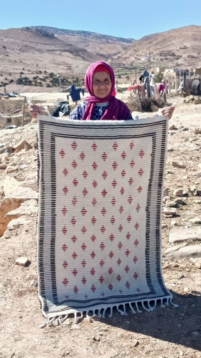  Beni Ourain rug  Colored Morocco