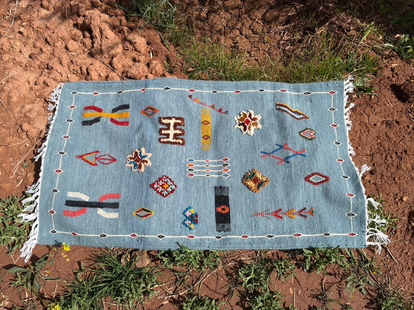 Flatweave and Pileknot rug