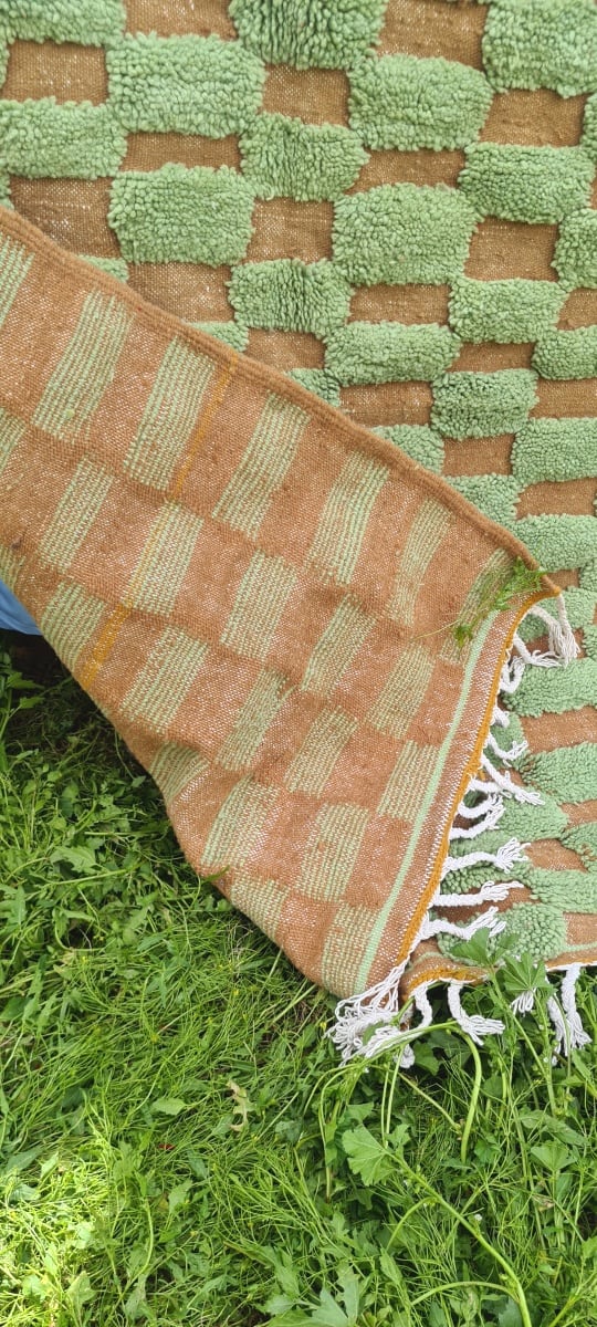  Pileknot rug  Green Morocco
