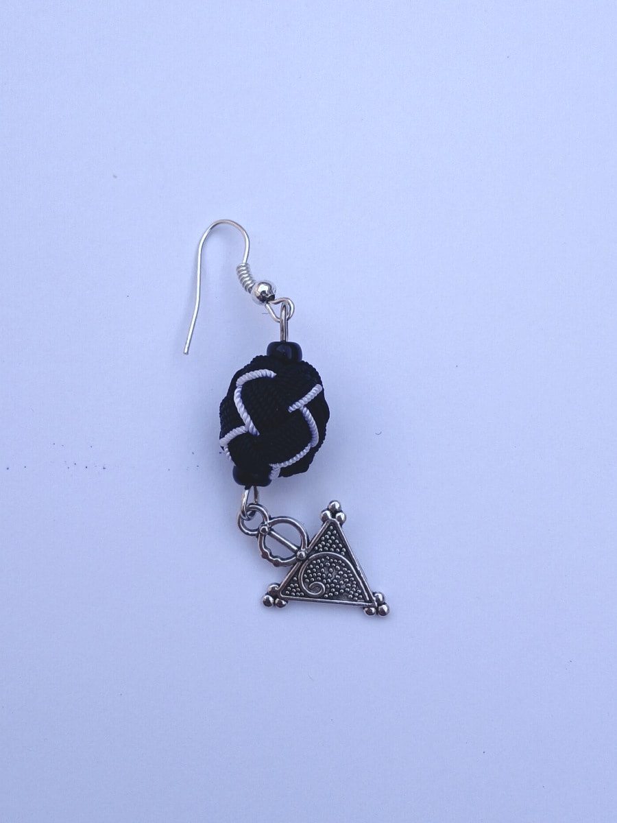 Button Dangle Earrings