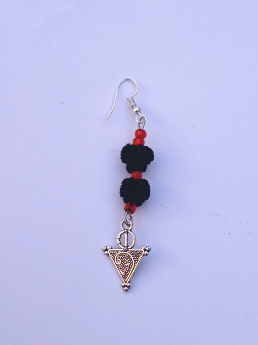 Button Dangle Earrings