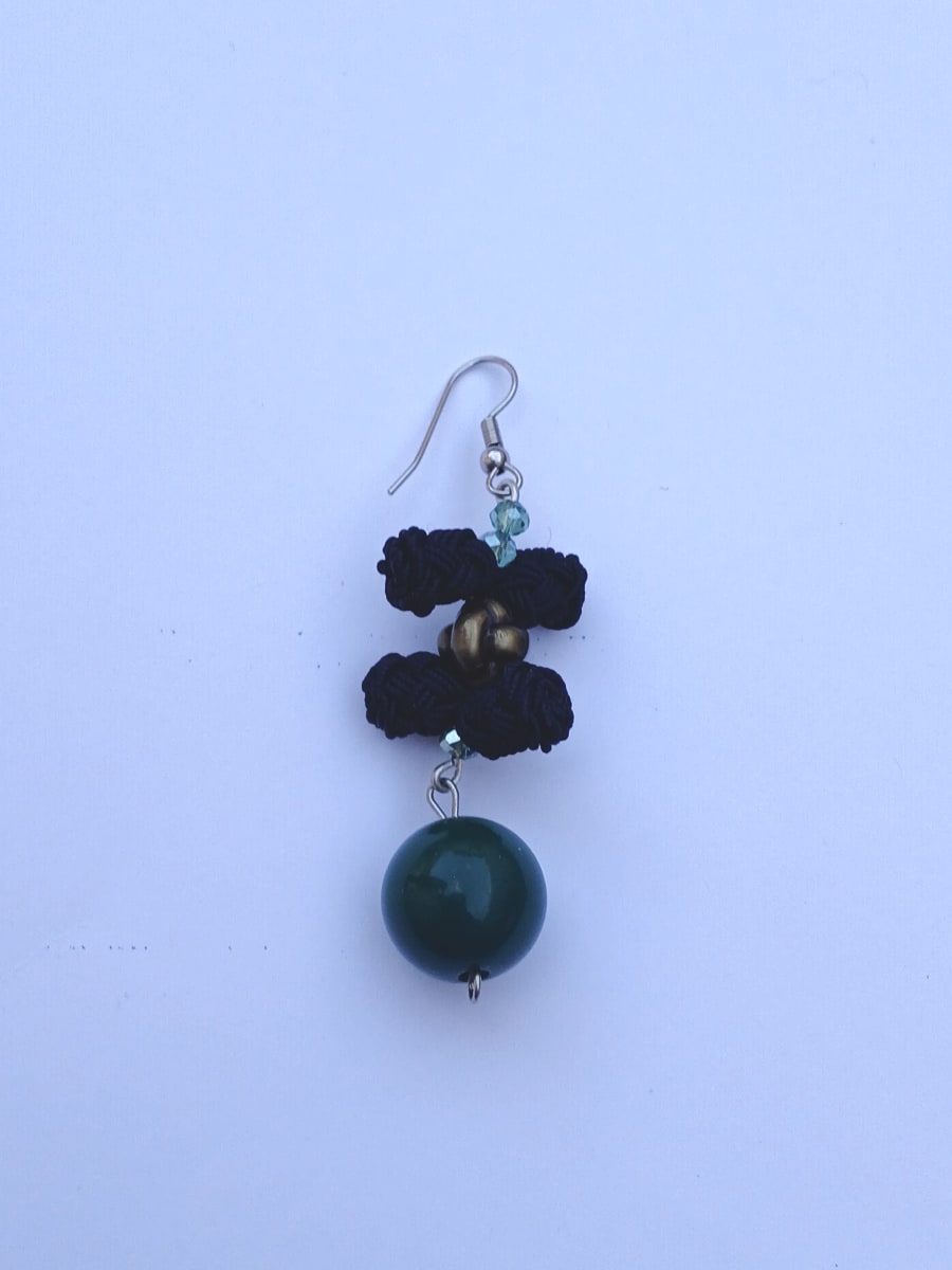 Button Dangle Earrings