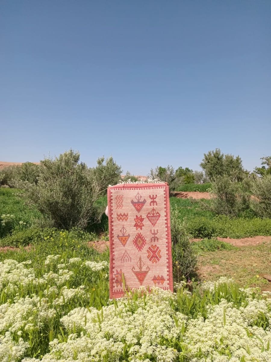  Zerbya Natural Wool Colored Morocco