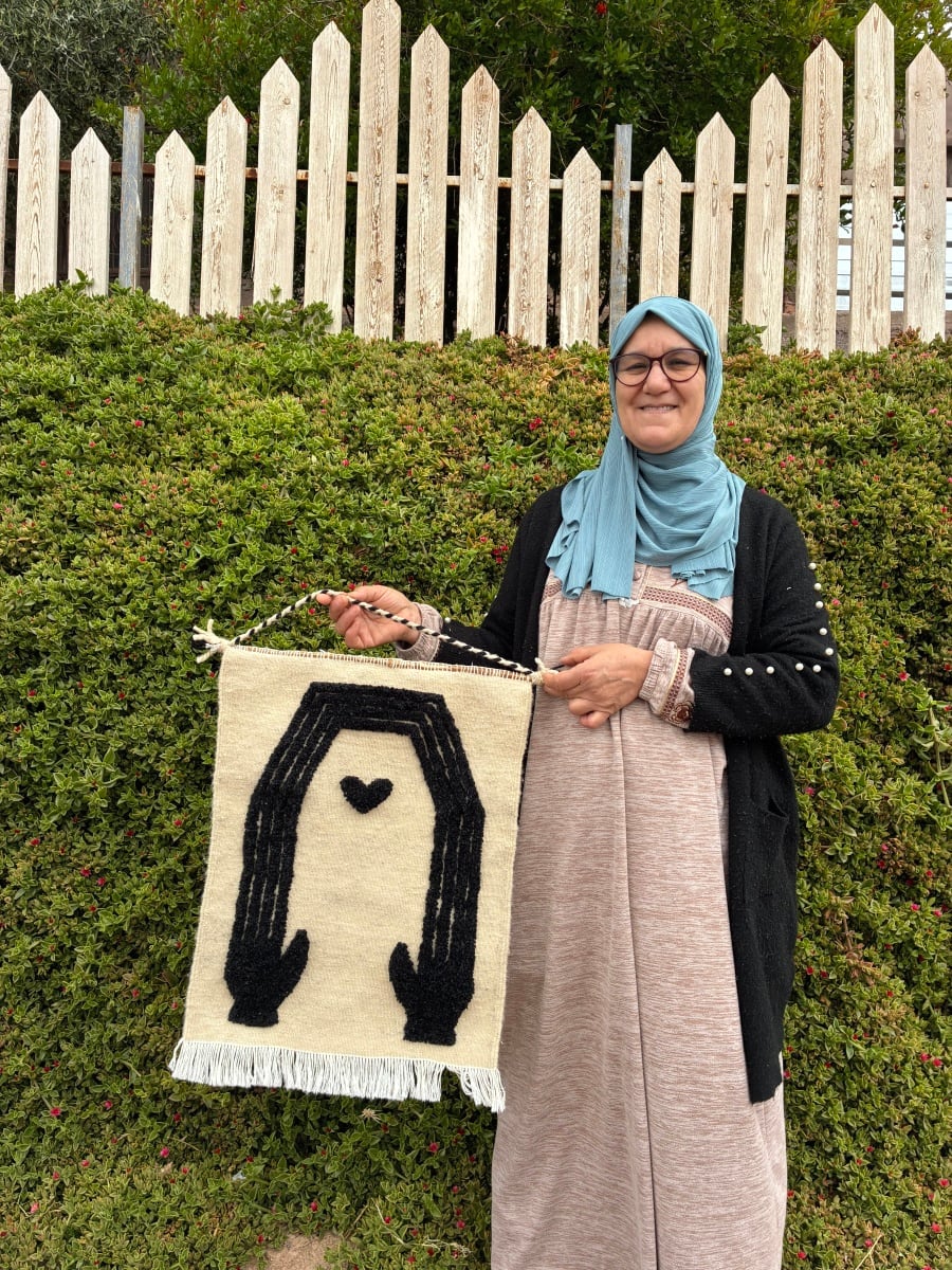 Handmade rug wall-hanging