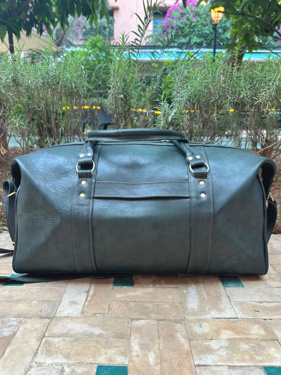  bag leather Green, Brown Morocco