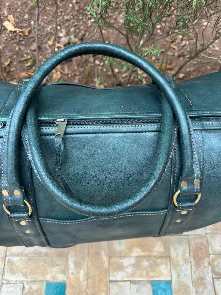  bag leather Green, Brown Morocco