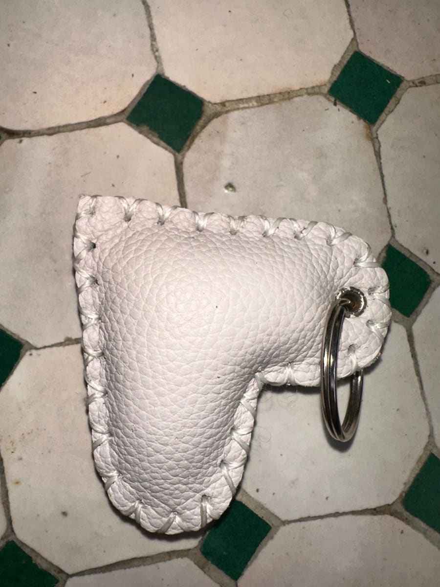   small bag leather and Sabra silk White Morocco