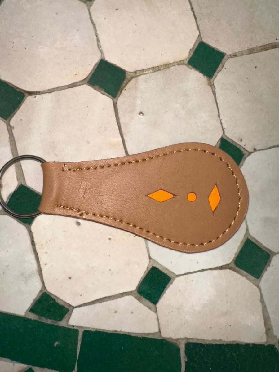   small bag leather Orange, Brown Morocco