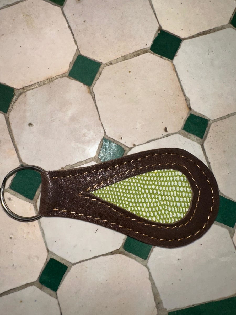   small bag leather Green, Brown Morocco