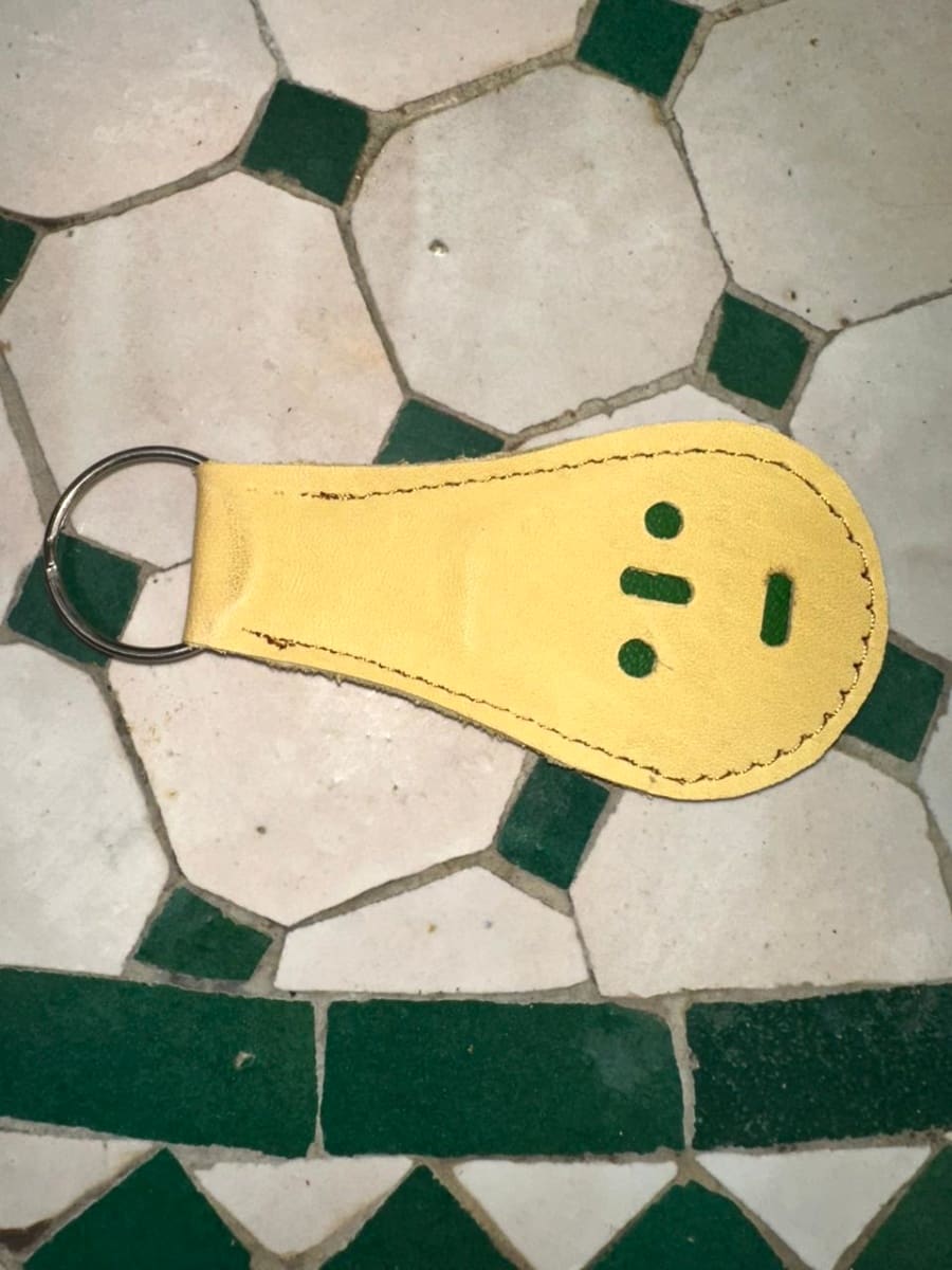   small bag leather Yellow, Green Morocco