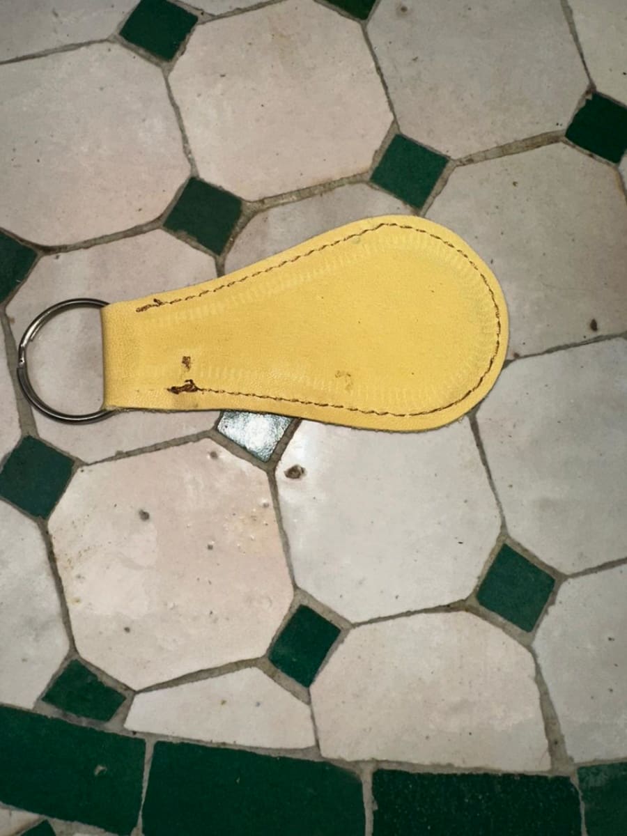   small bag leather Yellow, Green Morocco