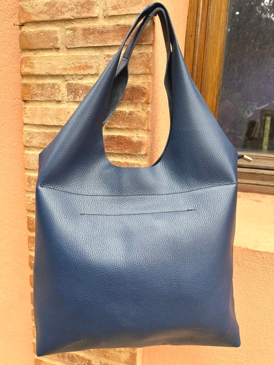  bag leather Blue Morocco
