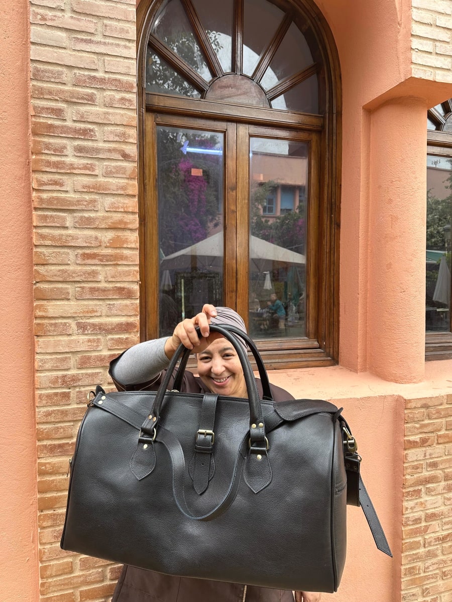  bag leather Brown, Black Morocco