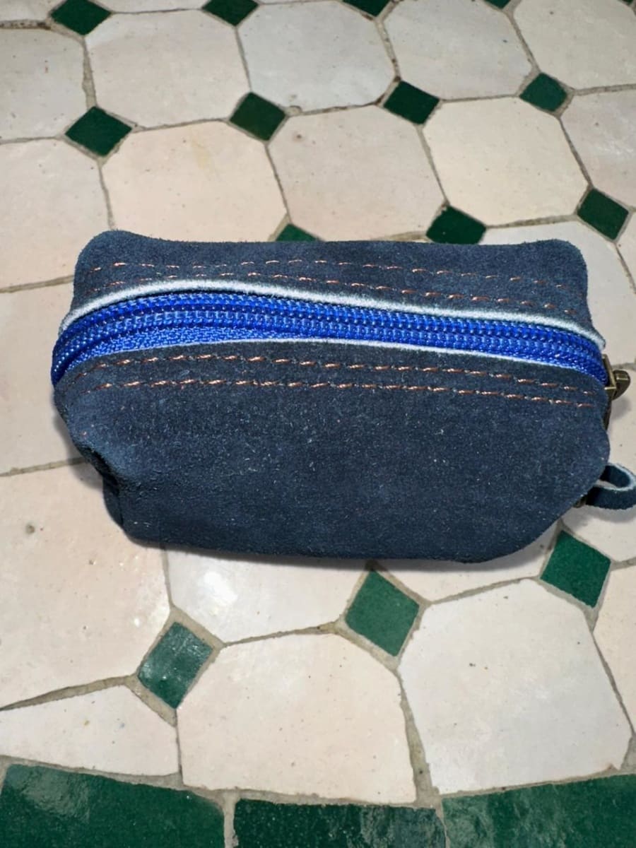   small bag leather Light Blue, Blue Morocco