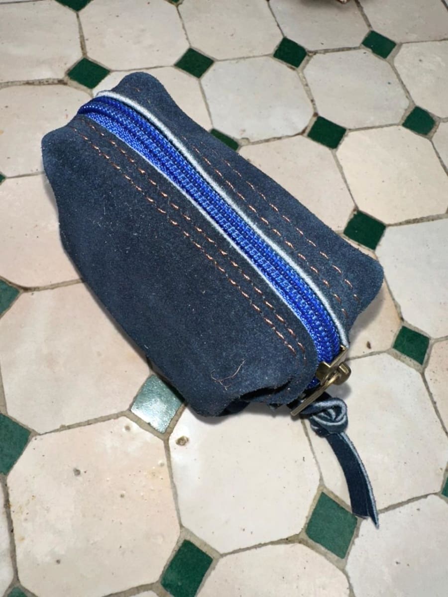   small bag leather Light Blue, Blue Morocco