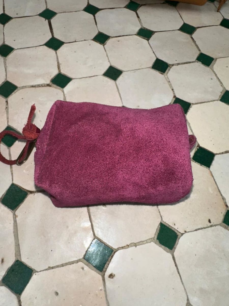   small bag leather Purple, Black Morocco