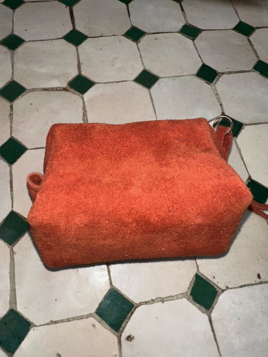   small bag leather Orange, Brown Morocco